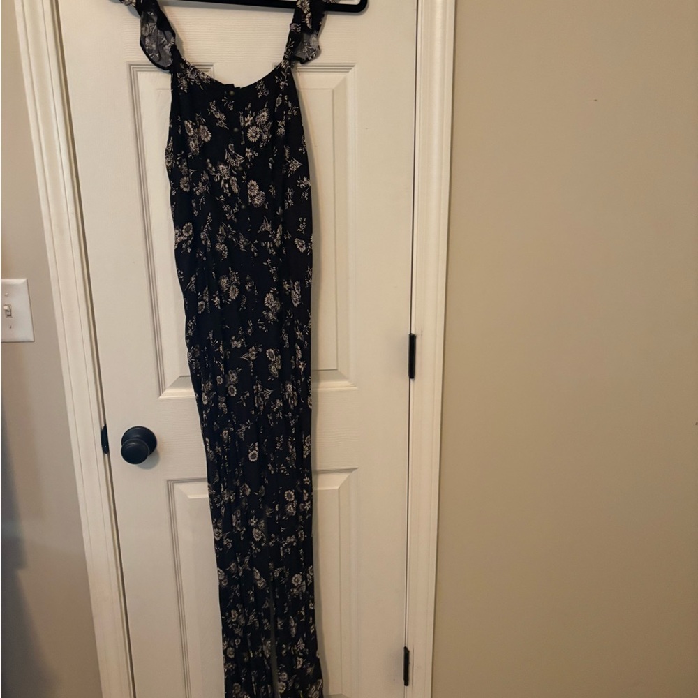 Floral Black jumpsuit